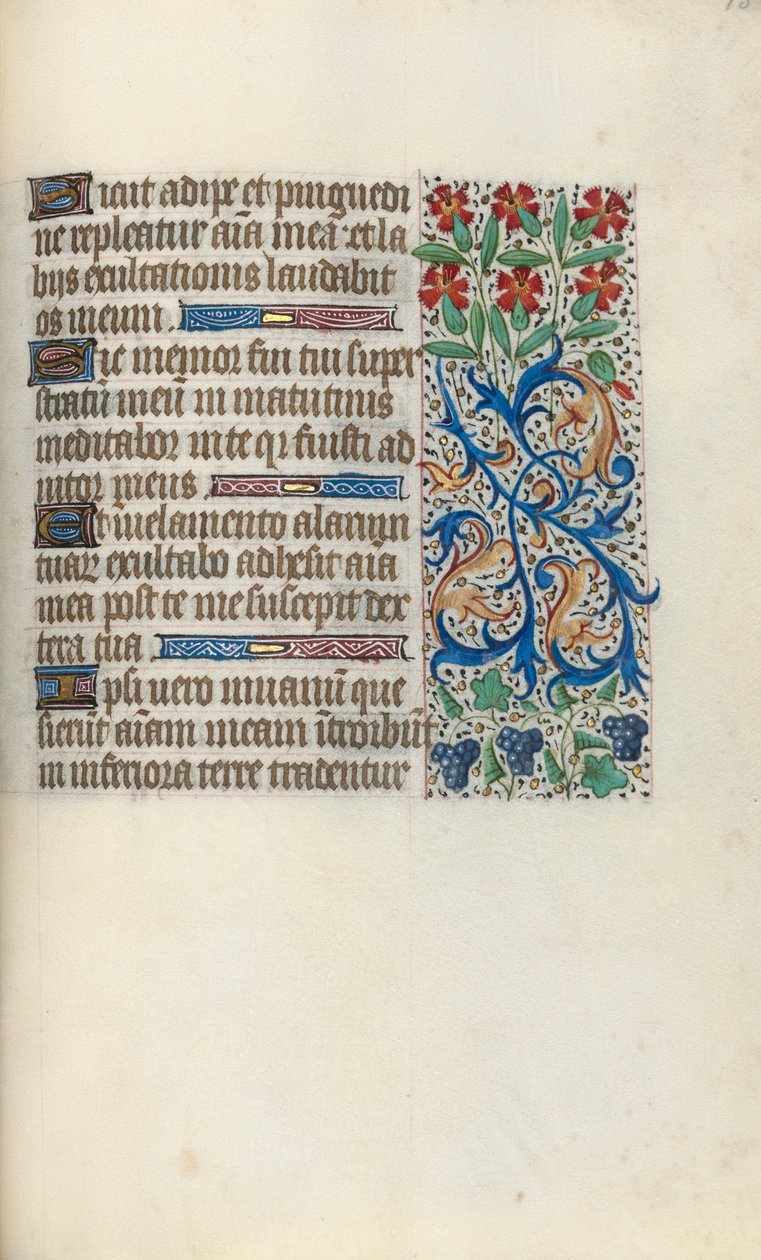 Timebog Brug af Rouen: fol. 138r, ca. 1470. af Master of the Geneva Latini
