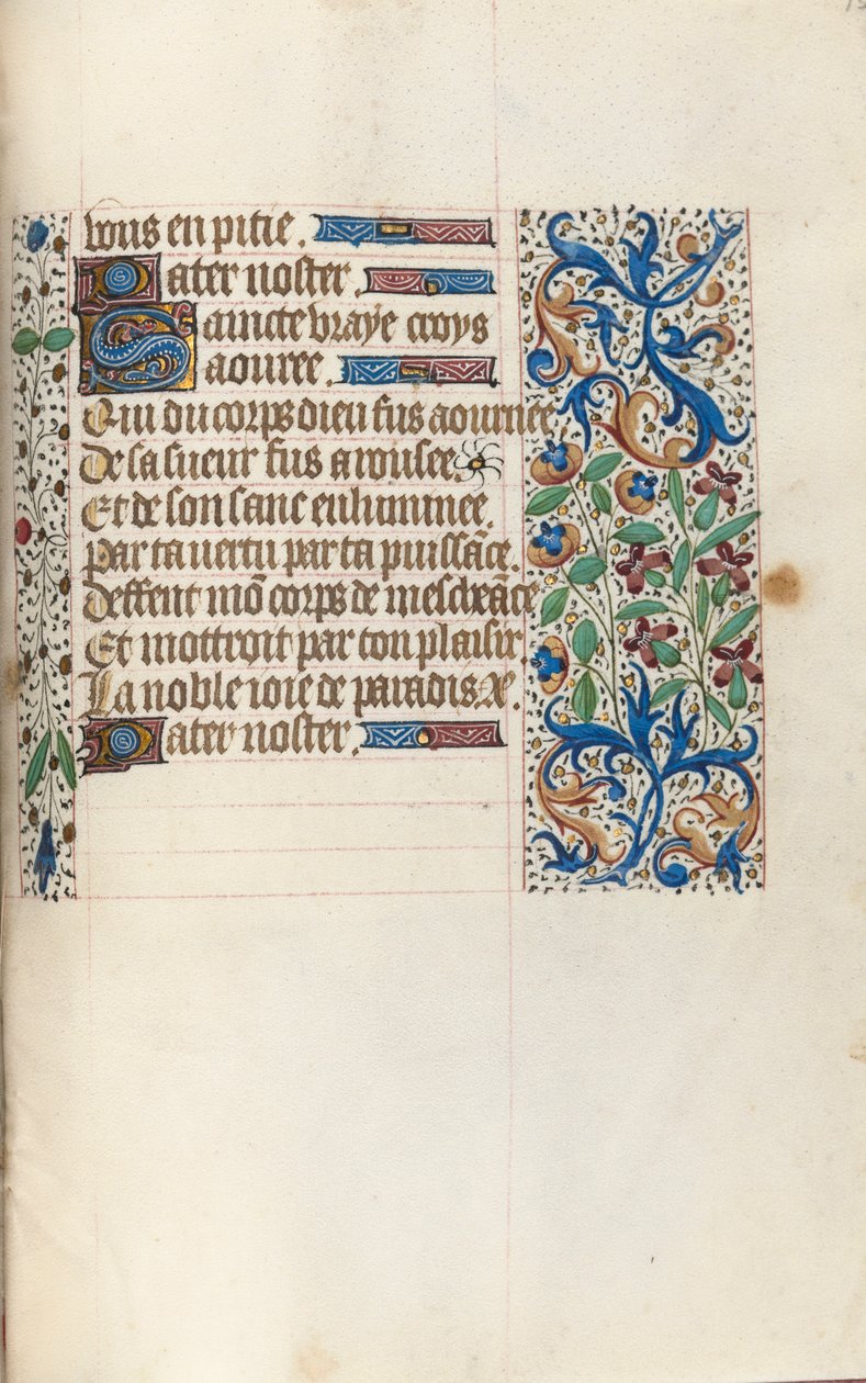 Timebog Brug af Rouen: fol. 154r, ca. 1470. af Master of the Geneva Latini