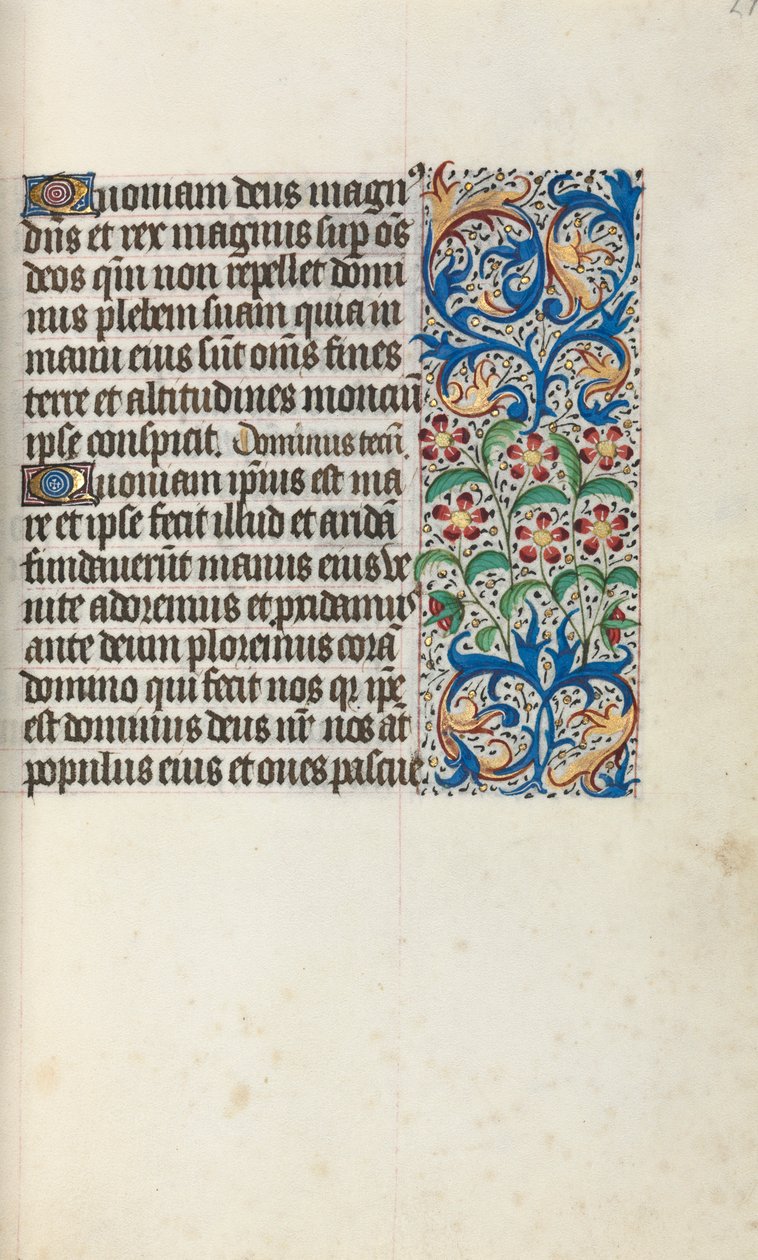 Timebog Brug af Rouen: fol. 29r, ca. 1470. af Master of the Geneva Latini
