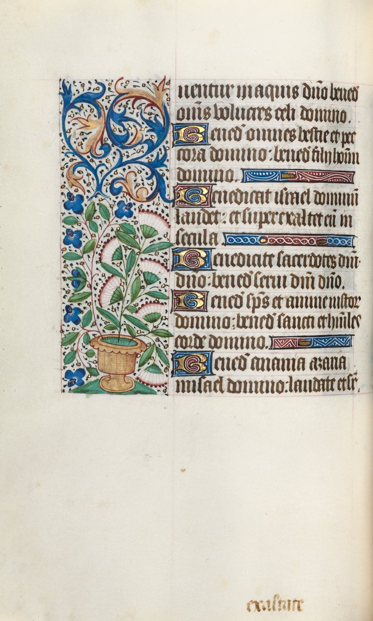 Timebog Brug af Rouen: fol. 43v, c. 1470. af Master of the Geneva Latini