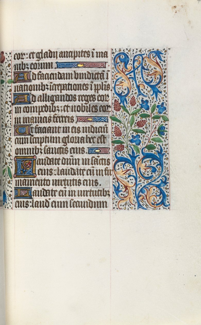 Timebog Brug af Rouen: fol. 46r, ca. 1470. af Master of the Geneva Latini