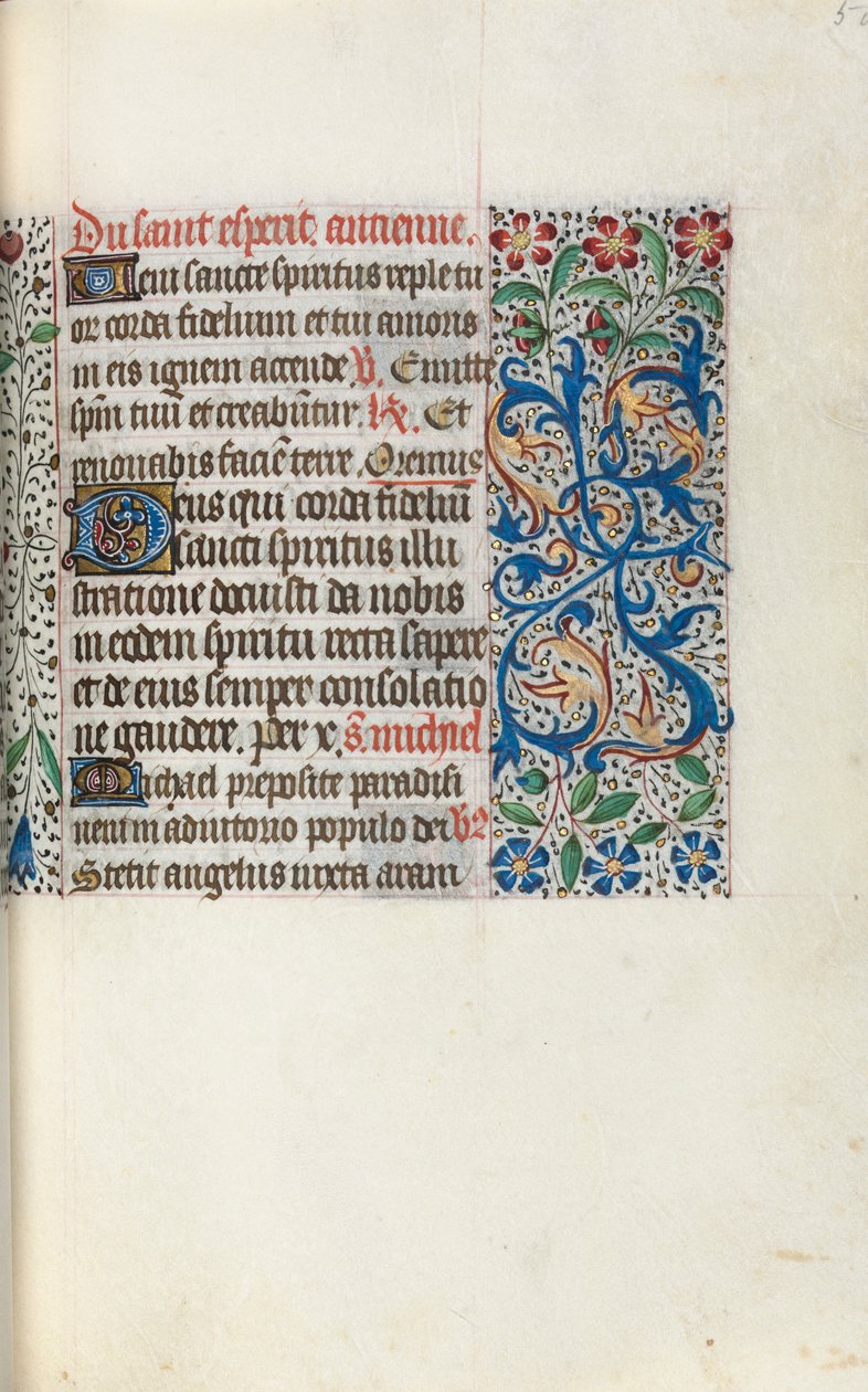 Timebog Brug af Rouen: fol. 50r, c. 1470. af Master of the Geneva Latini