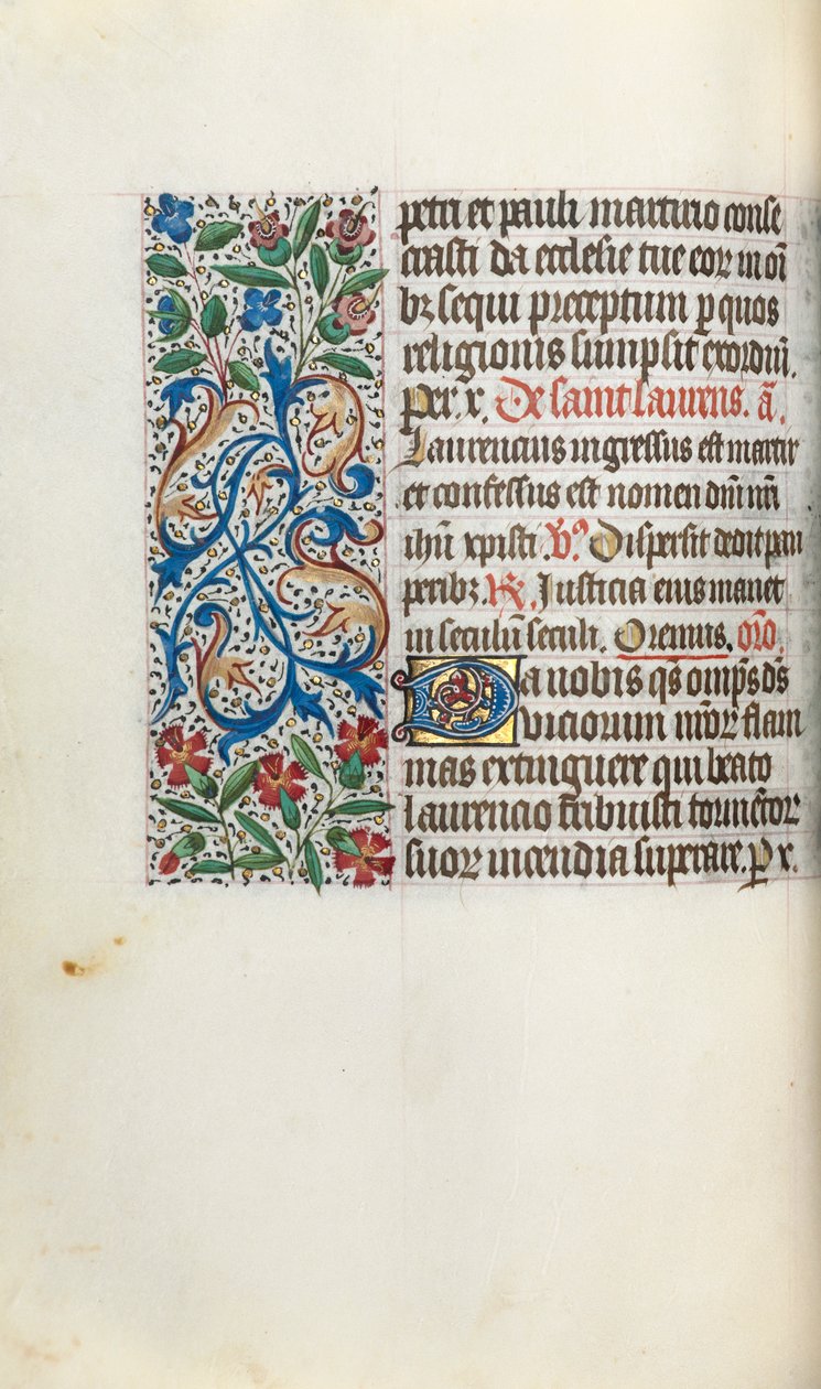 Timebog Brug af Rouen: fol. 51v, c. 1470. af Master of the Geneva Latini