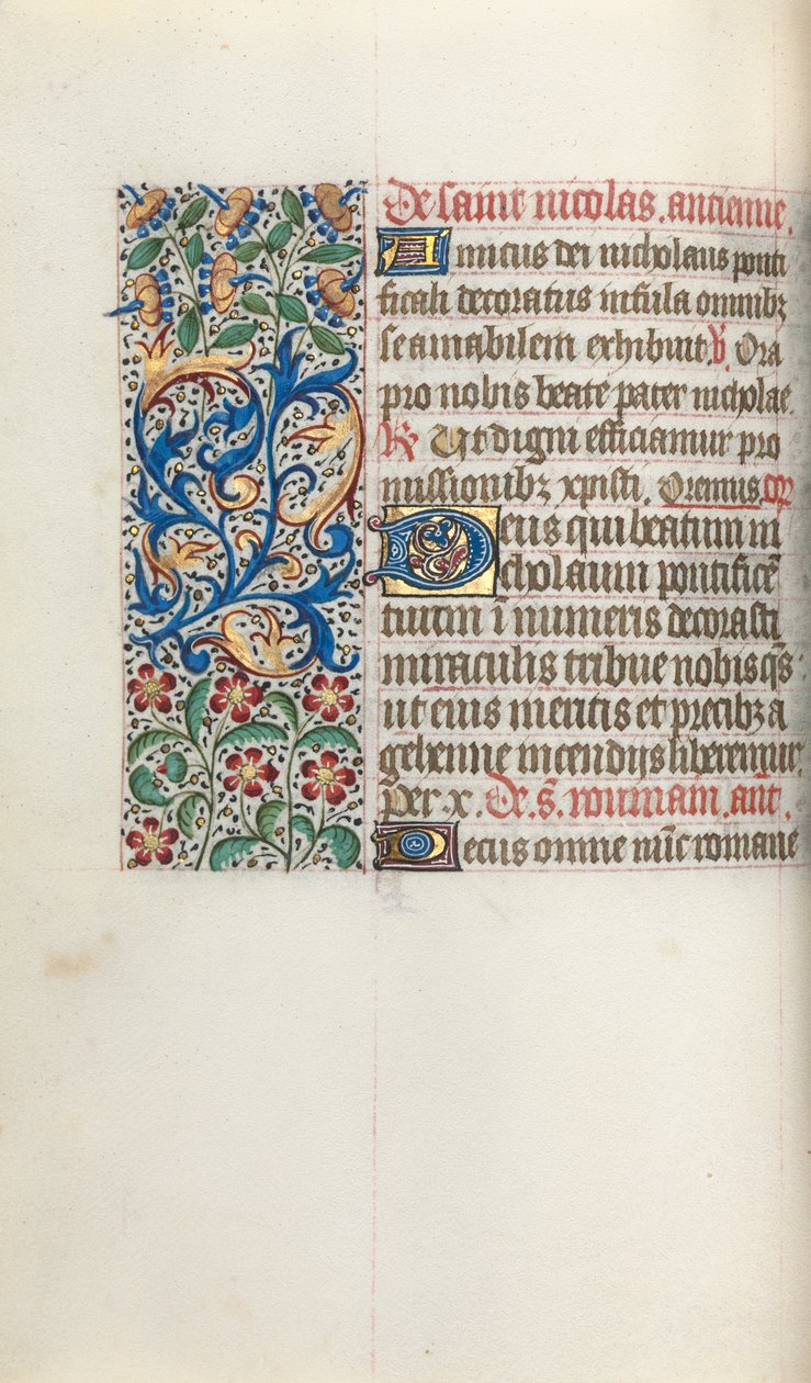 Timebog Brug af Rouen: fol. 52v, c. 1470. af Master of the Geneva Latini