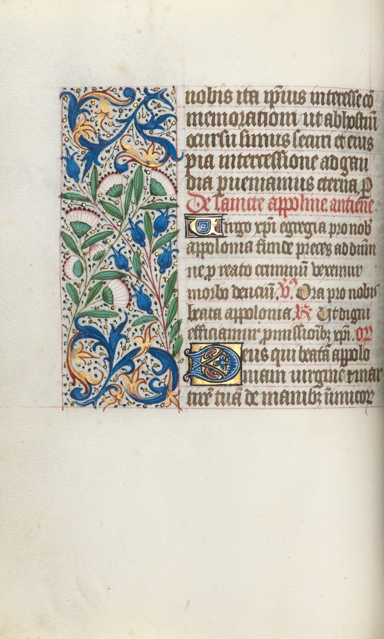 Timebog Brug af Rouen: fol. 54v, ca. 1470. af Master of the Geneva Latini