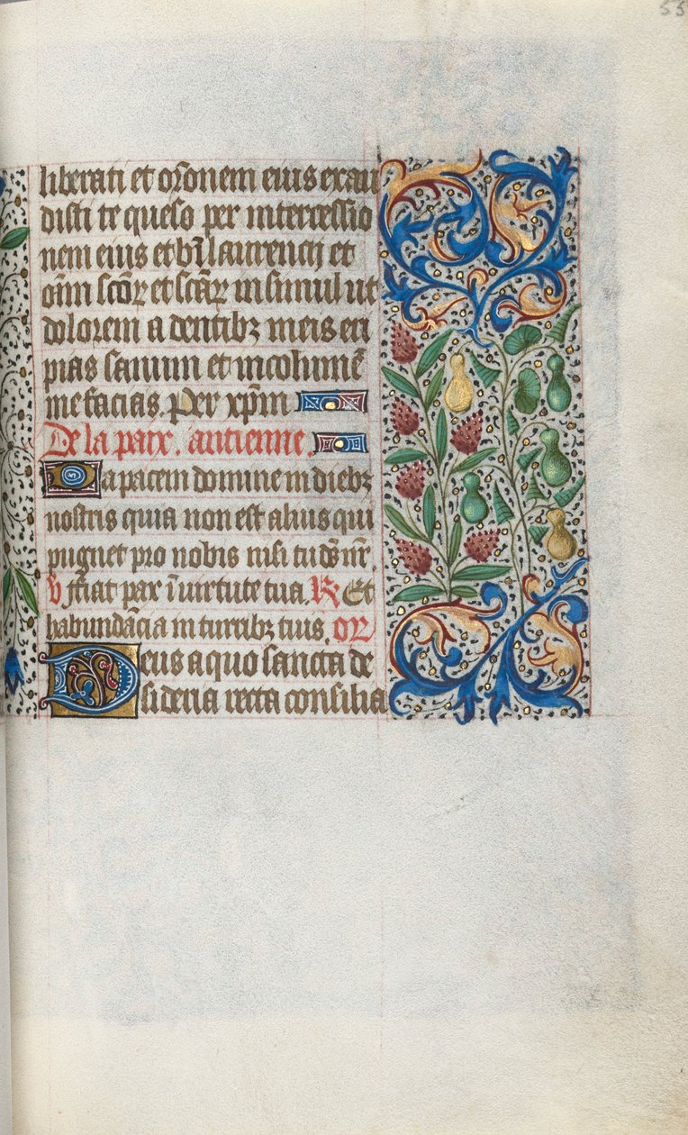 Timebog Brug af Rouen: fol. 55r, ca. 1470. af Master of the Geneva Latini