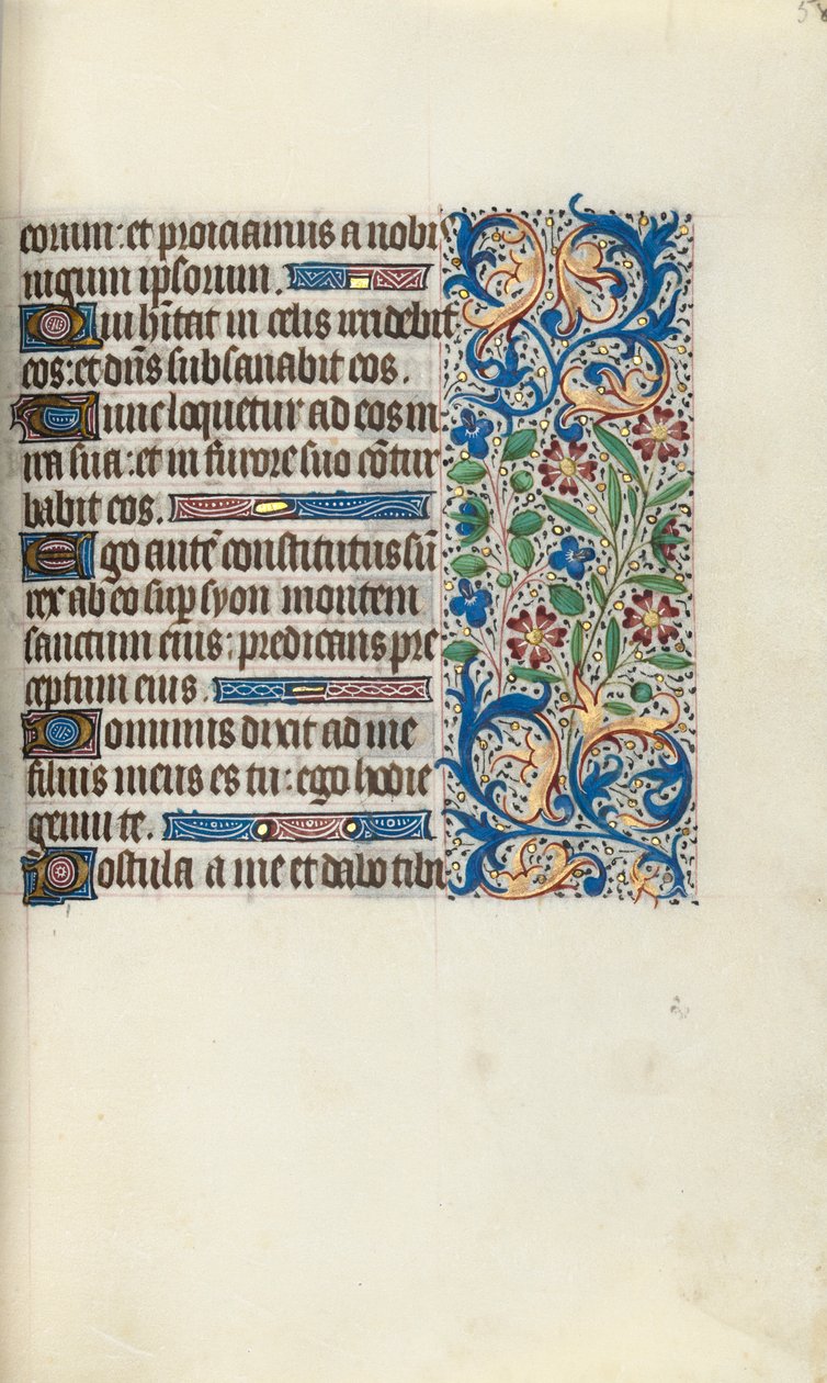 Timebog Brug af Rouen: fol. 58r, ca. 1470. af Master of the Geneva Latini