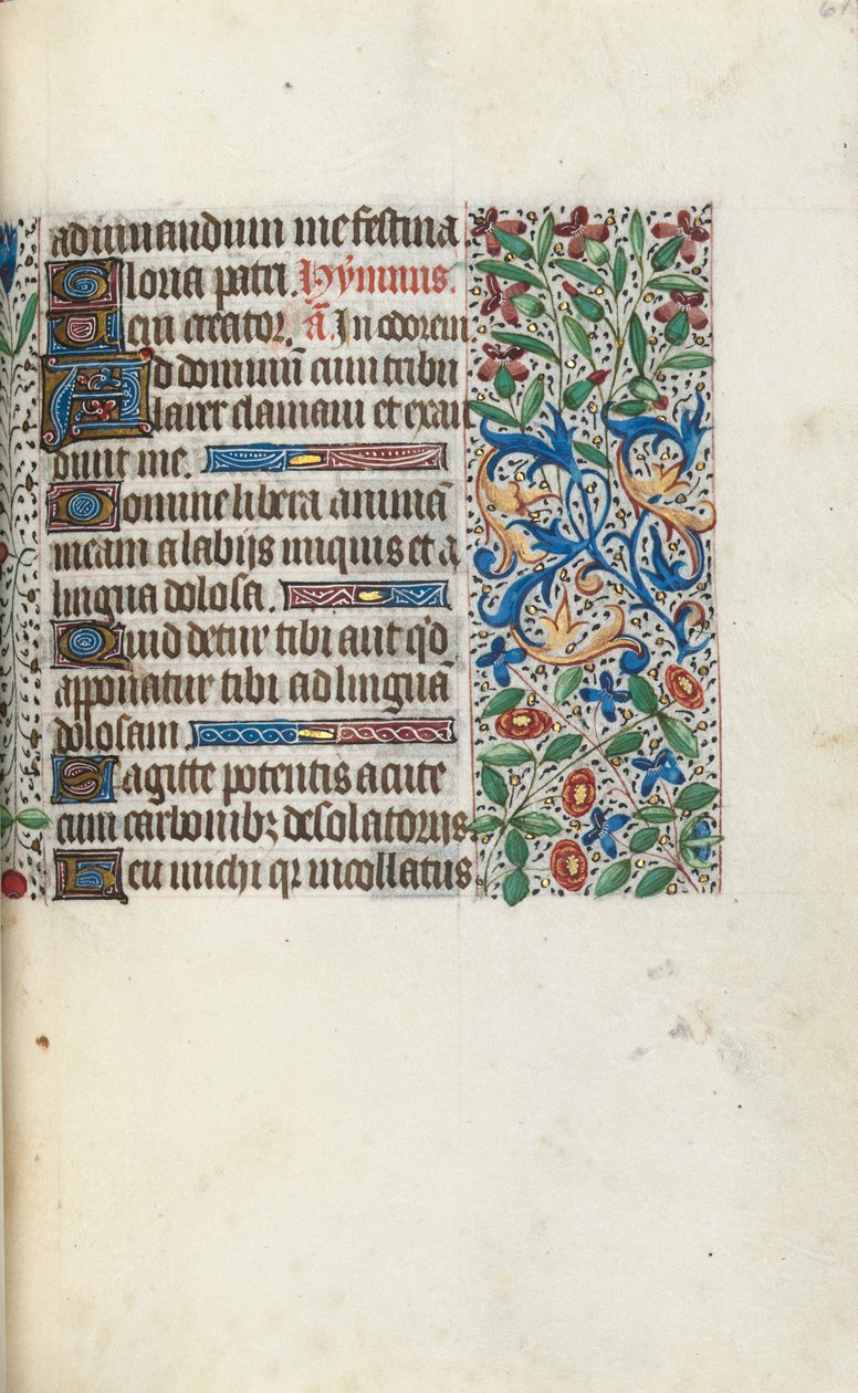 Timebog Brug af Rouen: fol. 61r, ca. 1470. af Master of the Geneva Latini