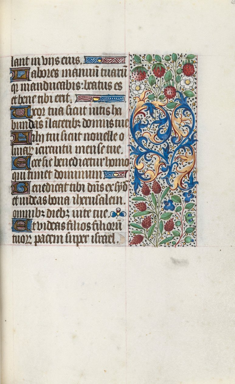 Timebog Brug af Rouen: fol. 69r, ca. 1470. af Master of the Geneva Latini
