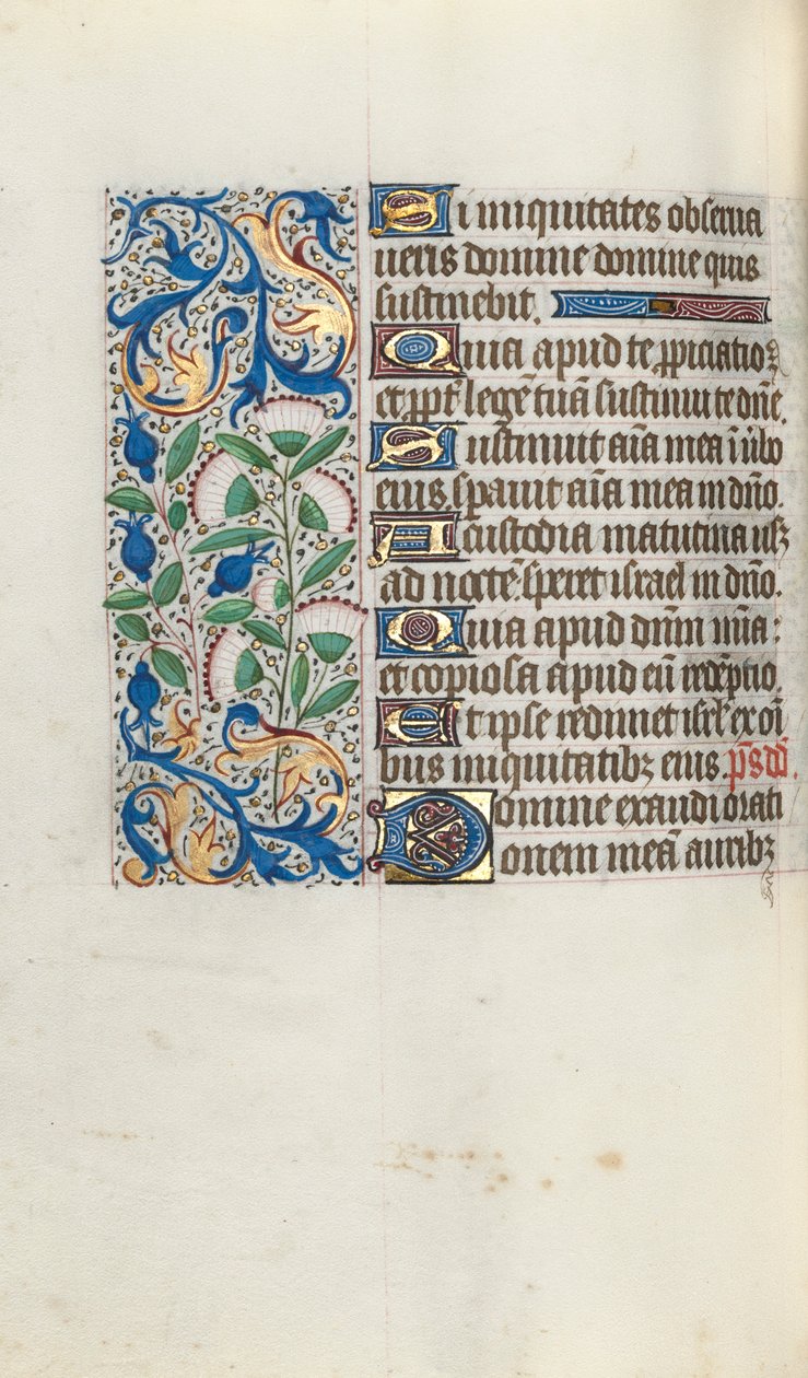 Timebog Brug af Rouen: fol. 90v, ca. 1470. af Master of the Geneva Latini