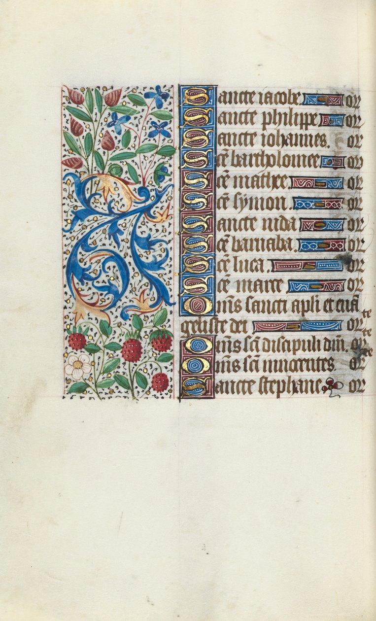 Timebog Brug af Rouen: fol. 93v, c. 1470. af Master of the Geneva Latini