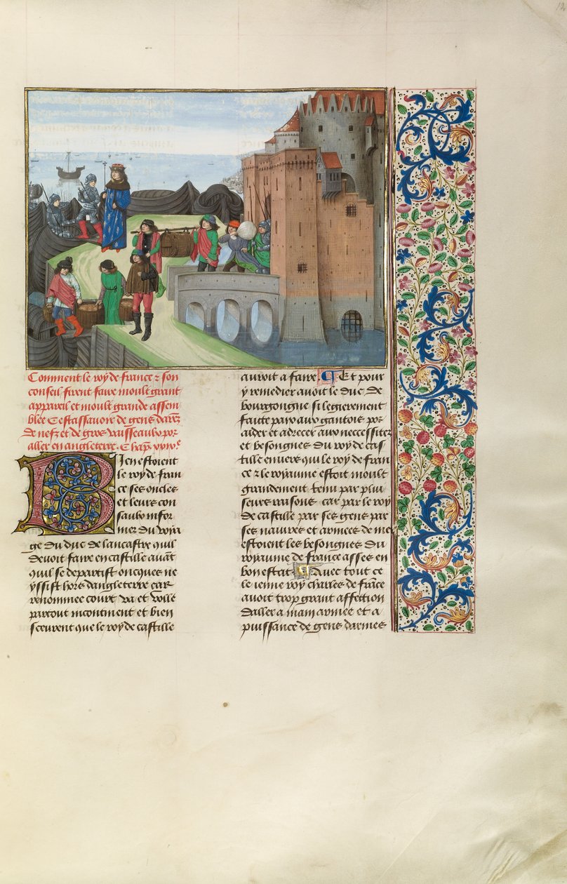 Kong Karl VI af Frankrig forbereder sig på krig med England af Master of the Getty Froissart