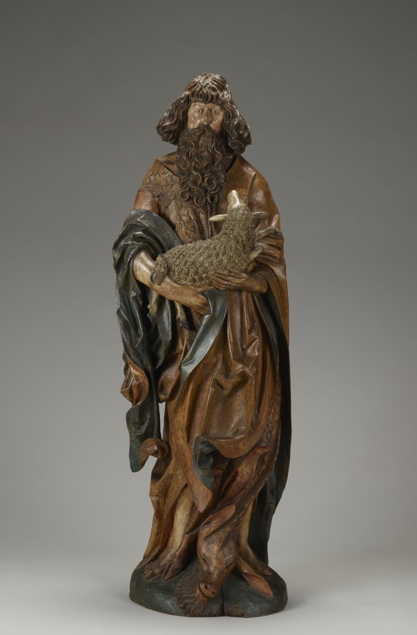 Johannes Døberen, ca. 1515 (delvist polykrom limewood) af Master of the Harburger Altar