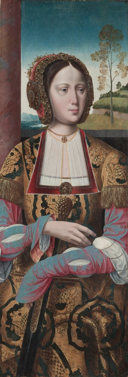 Sankt Katharina, ca. 1520 (tempera på træpanel) af Master of the Holy Blood
