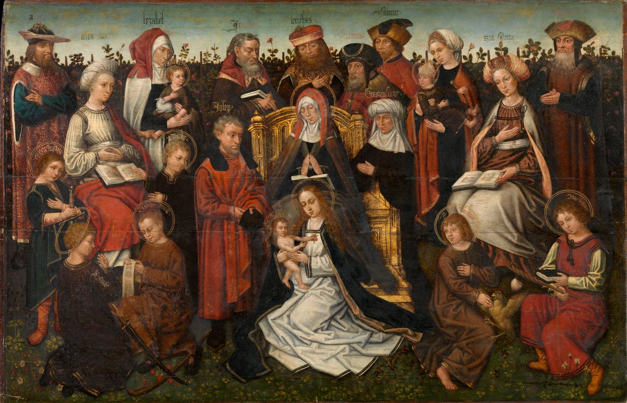 The Family of St. Anne, ca. 1500-10 (olie på panel) af Master of the Holy Family of St. Anne