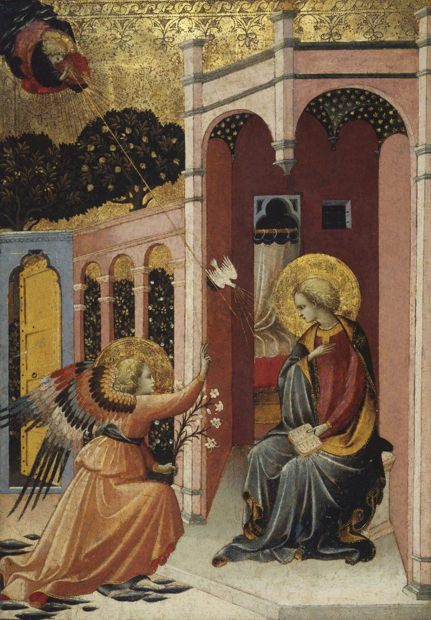 Bebudelse, c.1430-40 af Master of the Judgement of Paris