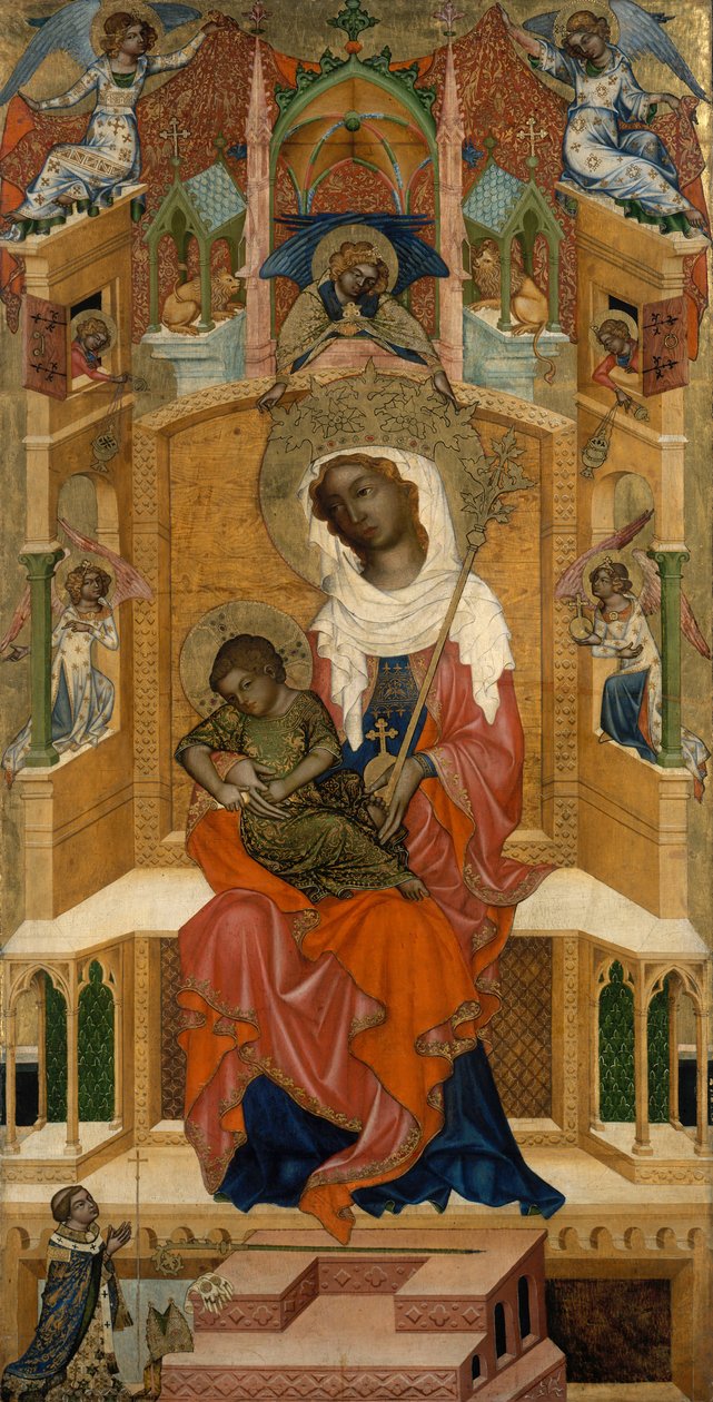 Mary Enthroned with the Child Glatz Madonna, ca 1350 af Master of the Kaufmann Crucifixion