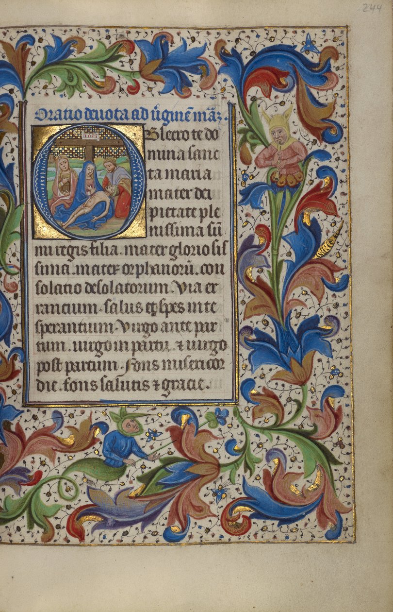 Indledende O: Pietà af Master of the Lee Hours