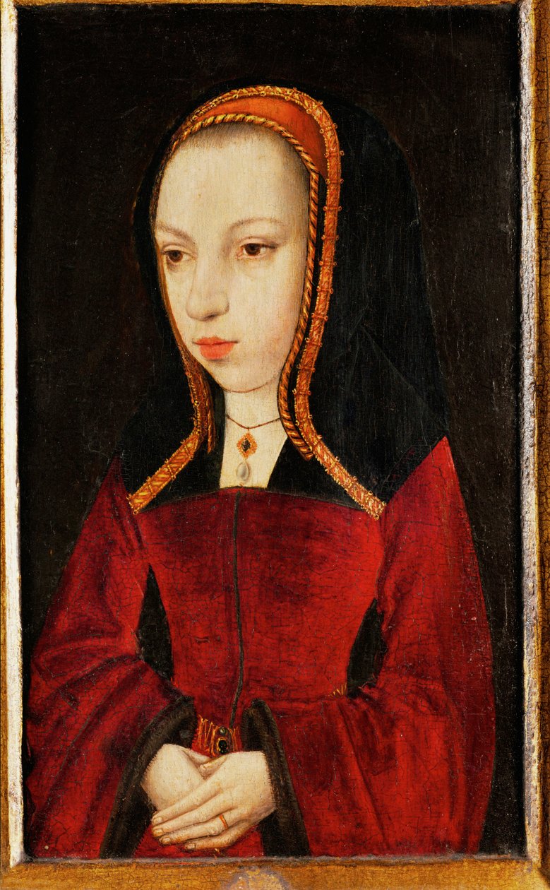 Margaret af Østrig, ærkehertuginde, datter af kejser Maxilmilian I, guvernante i Nederlandene ... af Master of the Legend of St.Priest
