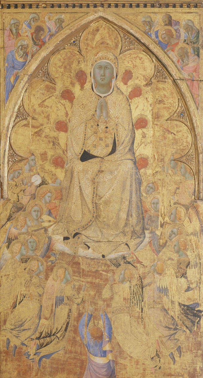 Antagelsen (maleri på træ) af Master of the Madonna of San Pietro of Ovila