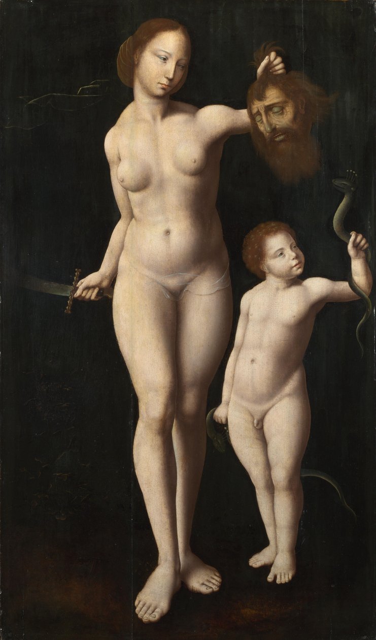 Judith og spædbarnet Herkules af Master of the Mansi Magdalen