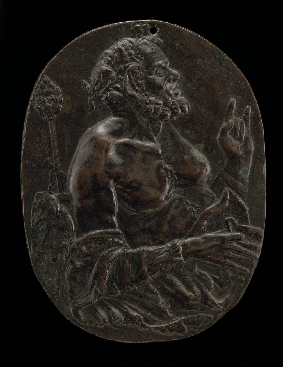 En Satyr, slutningen af det 15. eller begyndelsen af det 16. århundrede. af Master of the Martelli Mirror