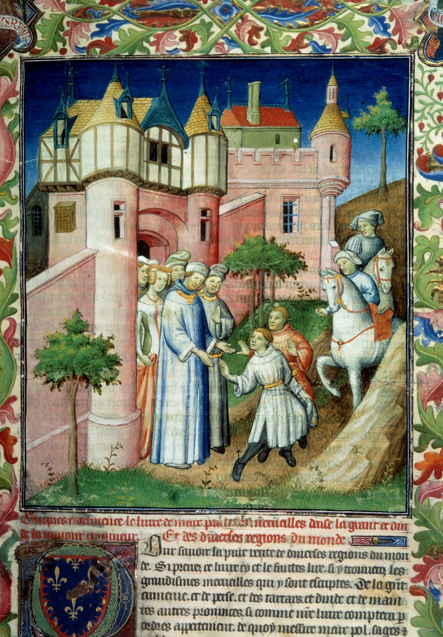 Brødrene Nicolo og Matteo Polo (Nicolas og Mathieu, onkel og far til Marco Polo af Master of the Mazarine