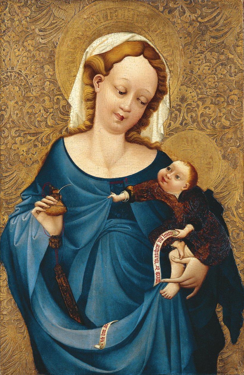 Madonna med blækhuset, ca 1430 af Master of the Middle Rhine