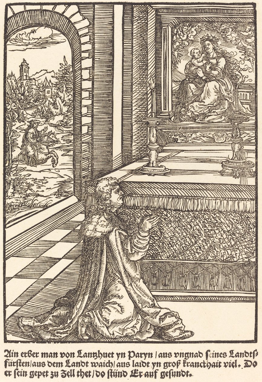 Ain erber man von Lanshuet ... af Master of the Miracles of Mariazell