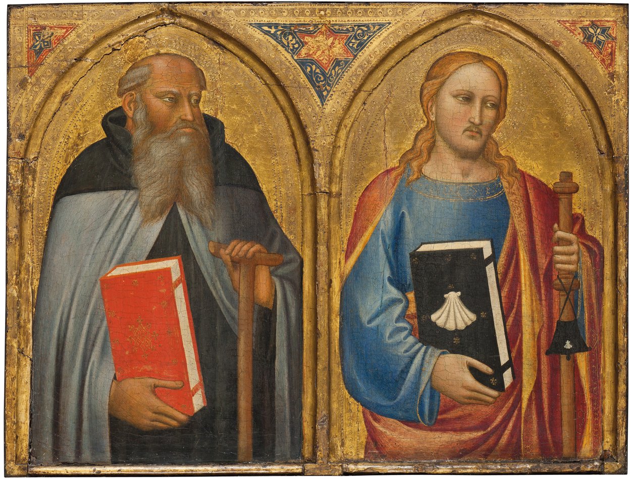 Saint Anthony Abbed og Saint James the Greater af Master of the Misericordia