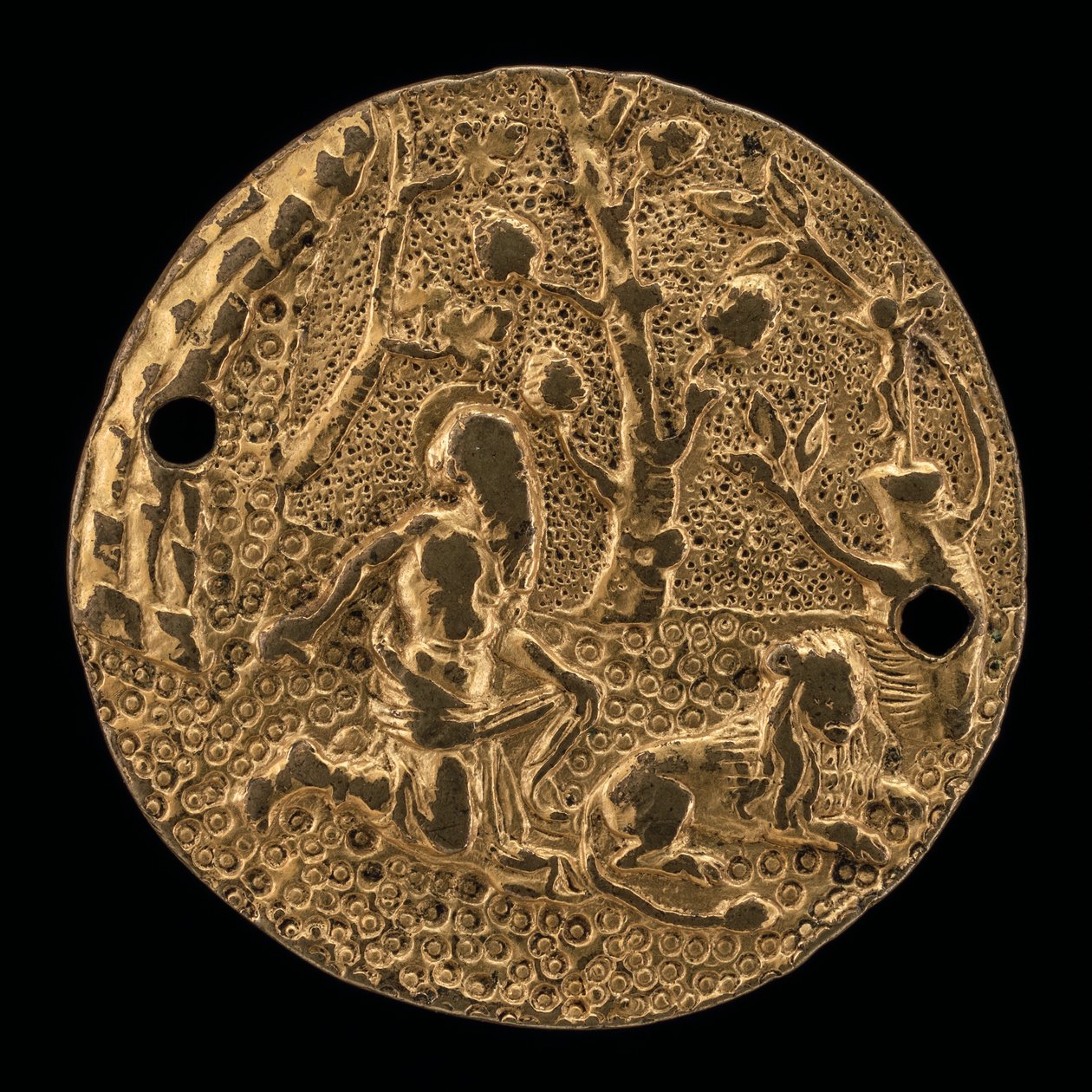 Sankt Hieronymus i ørkenen, ca. 1500. af Master of the Passion of Christ