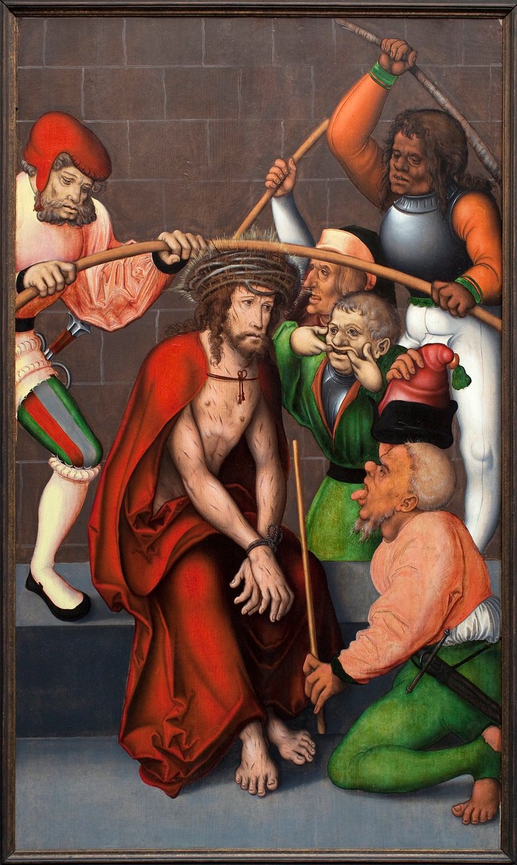 Tornekronen. Maleri af mesteren af altertavlen i Pflock (Tyskland), olie på træ, ca. 1520. Museum of Fine Arts Gent (Belgien). af Master of the Pflockschen Altar