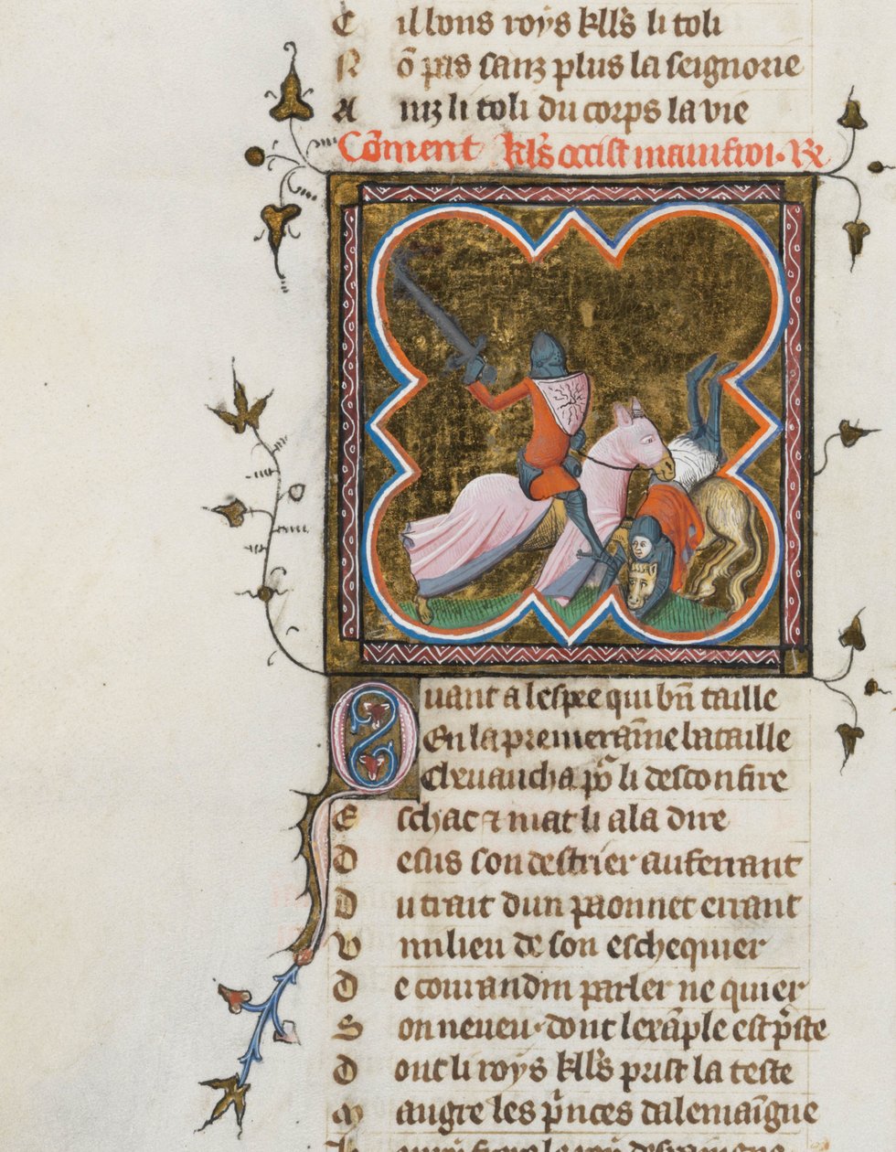 Miniature fra et manuskript af Roman de la Rose af Guillaume de Lorris og Jean de Meun, 1353 af Master of the Rose novels