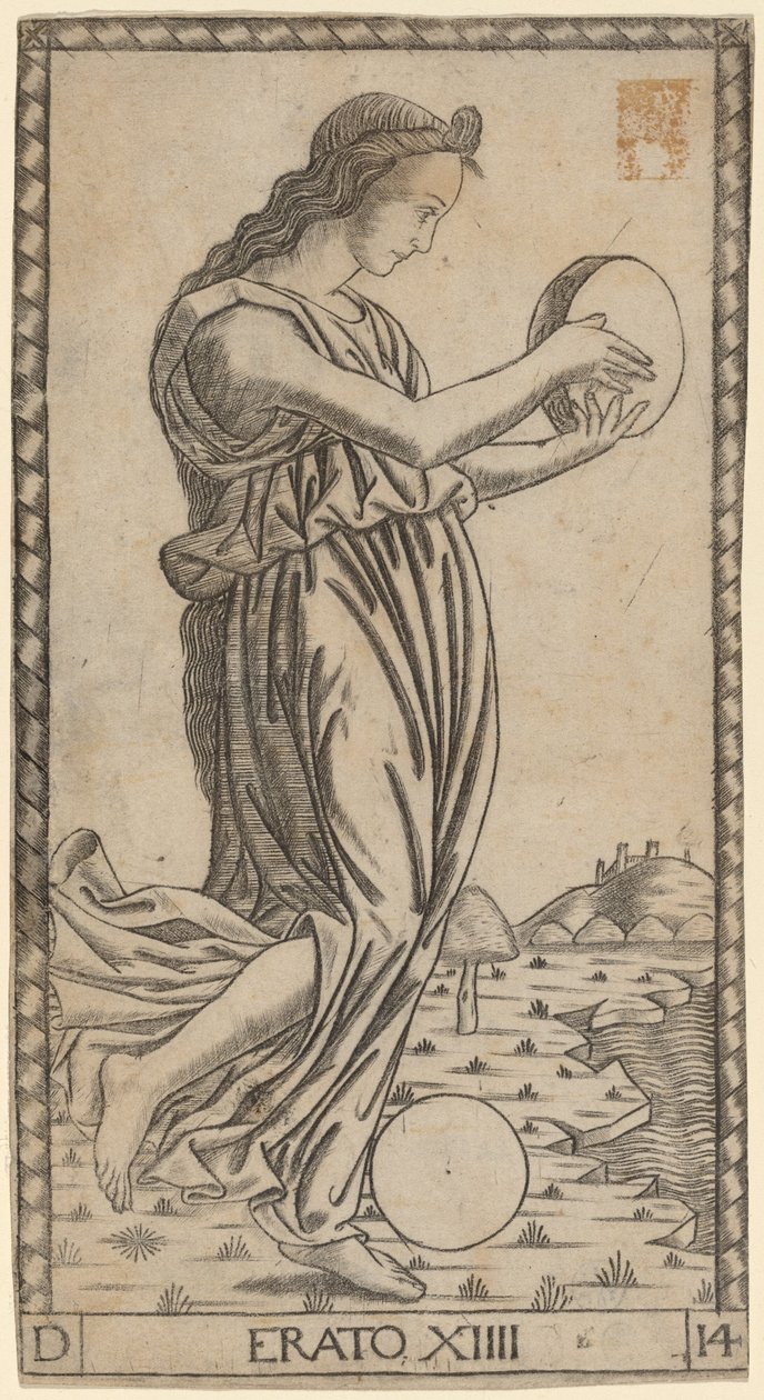 Erato af Master of the S Series Tarocchi