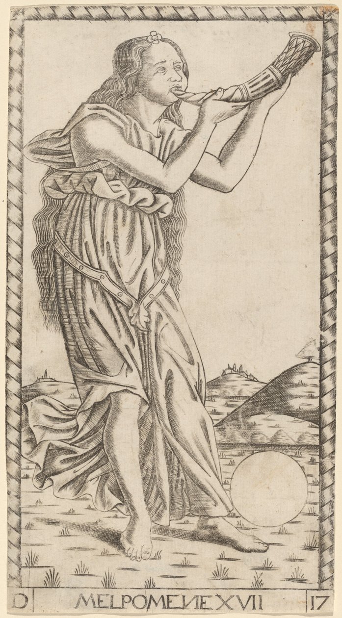 Melpomene af Master of the S Series Tarocchi