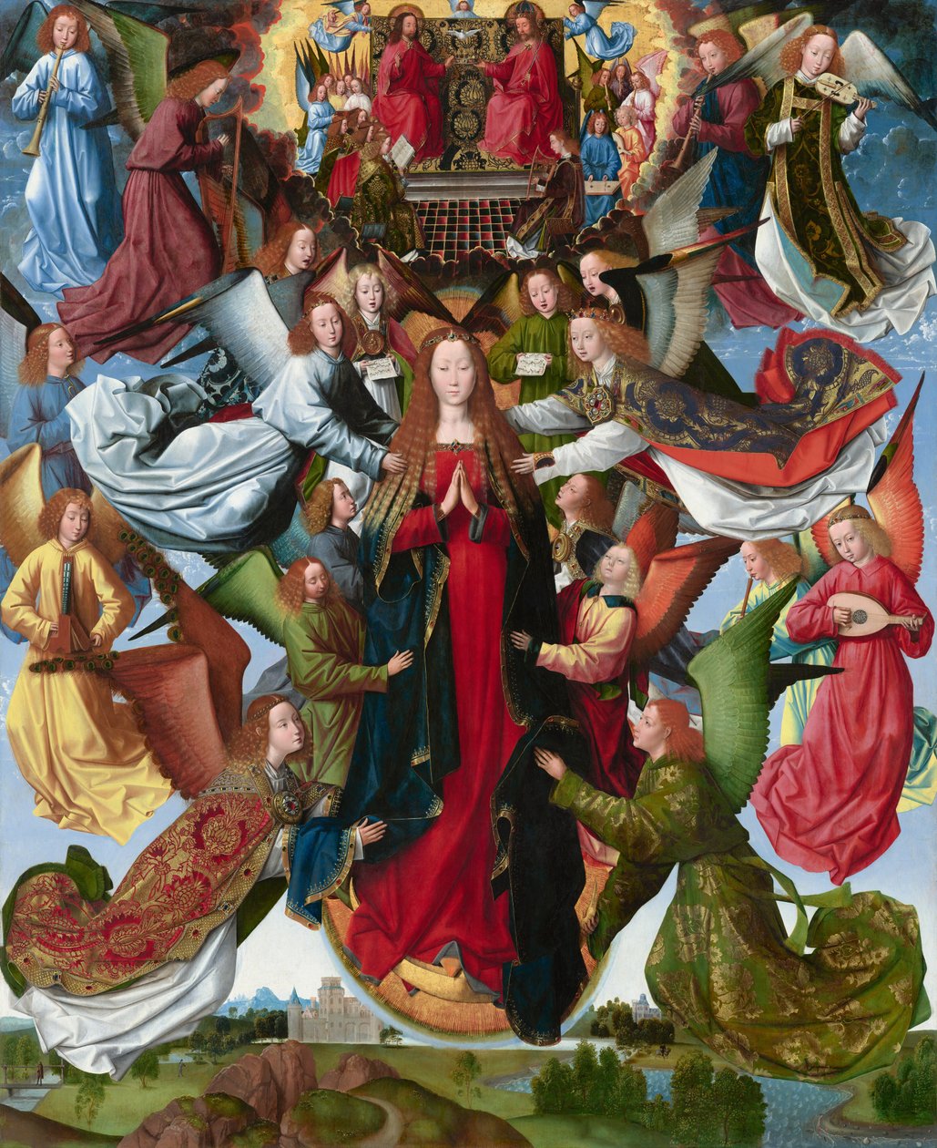 Maria, himlens dronning af Master of the Saint Lucy Legend