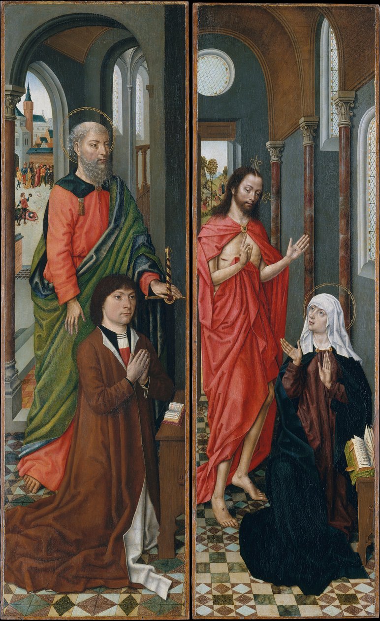 Saint Paul med Paolo Pagagnotti, Kristus viser sig for sin mor, slutningen af 1480