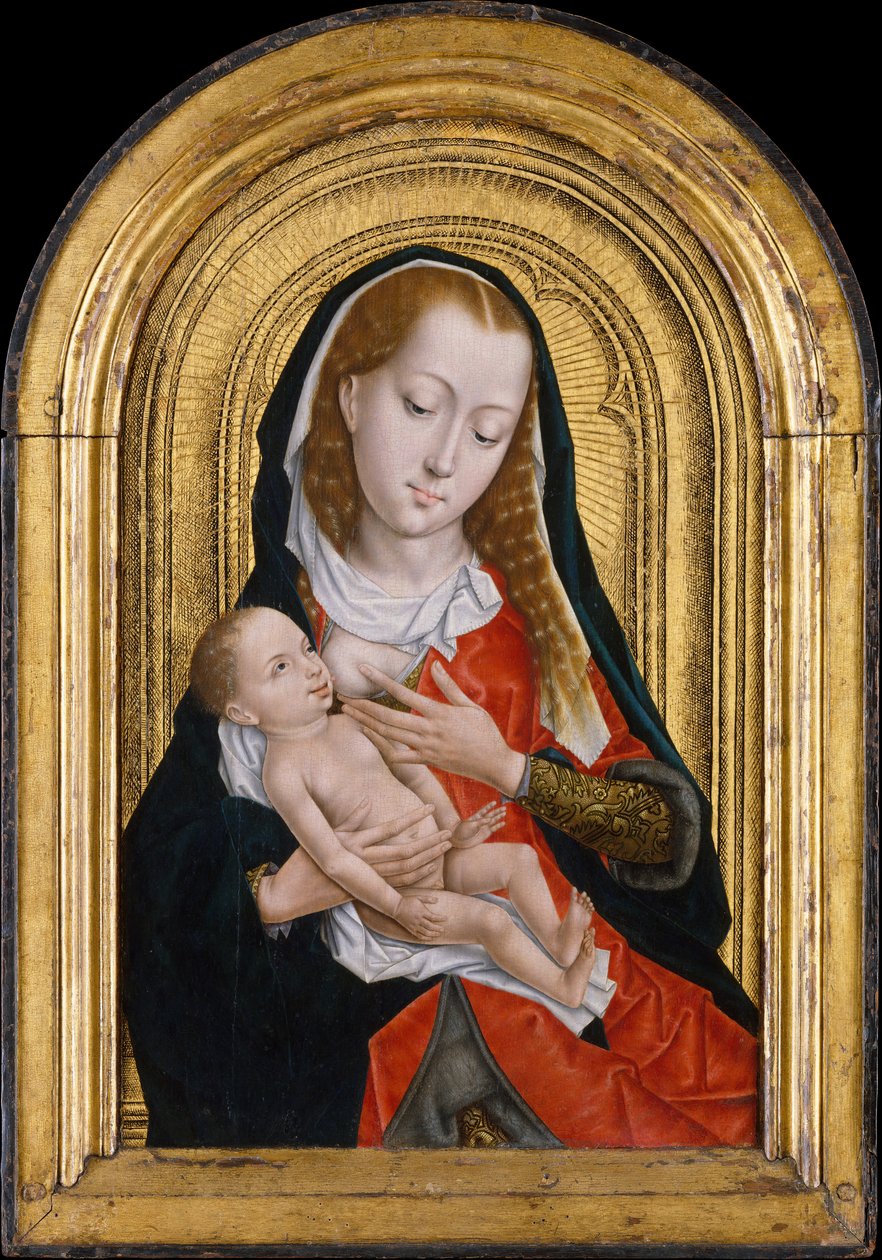 Jomfru og Barn, 1475-99 af Master of the Saint Ursula Legend