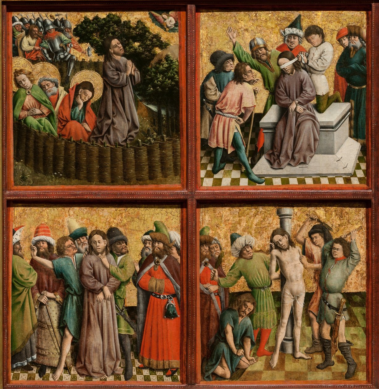 Altertavle med The Passion of Christ, ca. 1440