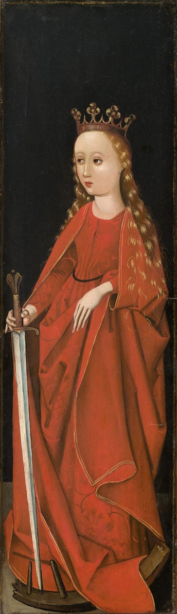 Saint Catherine [ydre højrefløj] af Master of the Starck Triptych