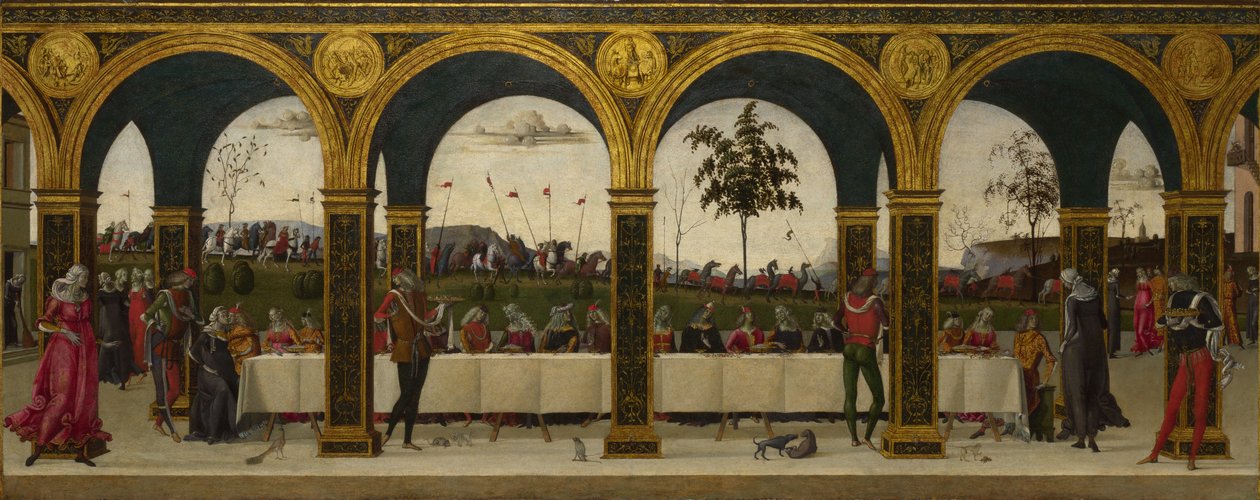 Historien om Griselda. Del III: Genforening, c.1490-1495 af Master of the Story of Griselda