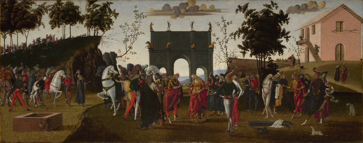 Historien om Griselda. Del I: Ægteskab, c.1490-1495 af Master of the Story of Griselda