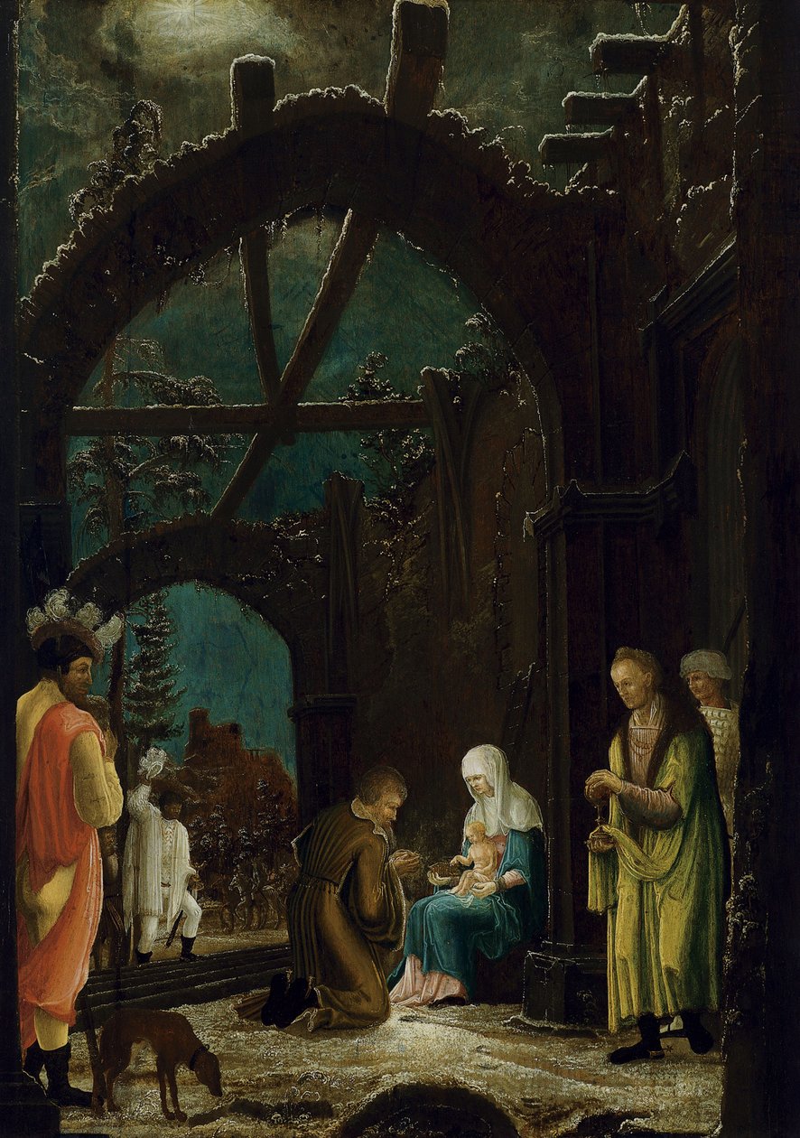 Magiernes tilbedelse af Master of the Thyssen Adoration
