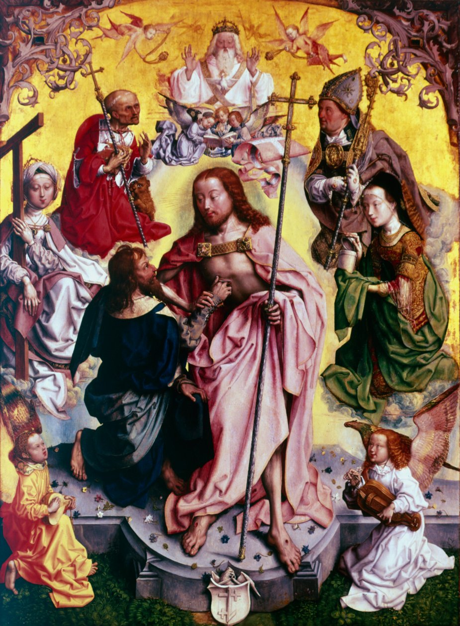 Tvivler på, at Thomas lægger sin hånd i Kristi sår, c1499 af Master of the altarpiece of St