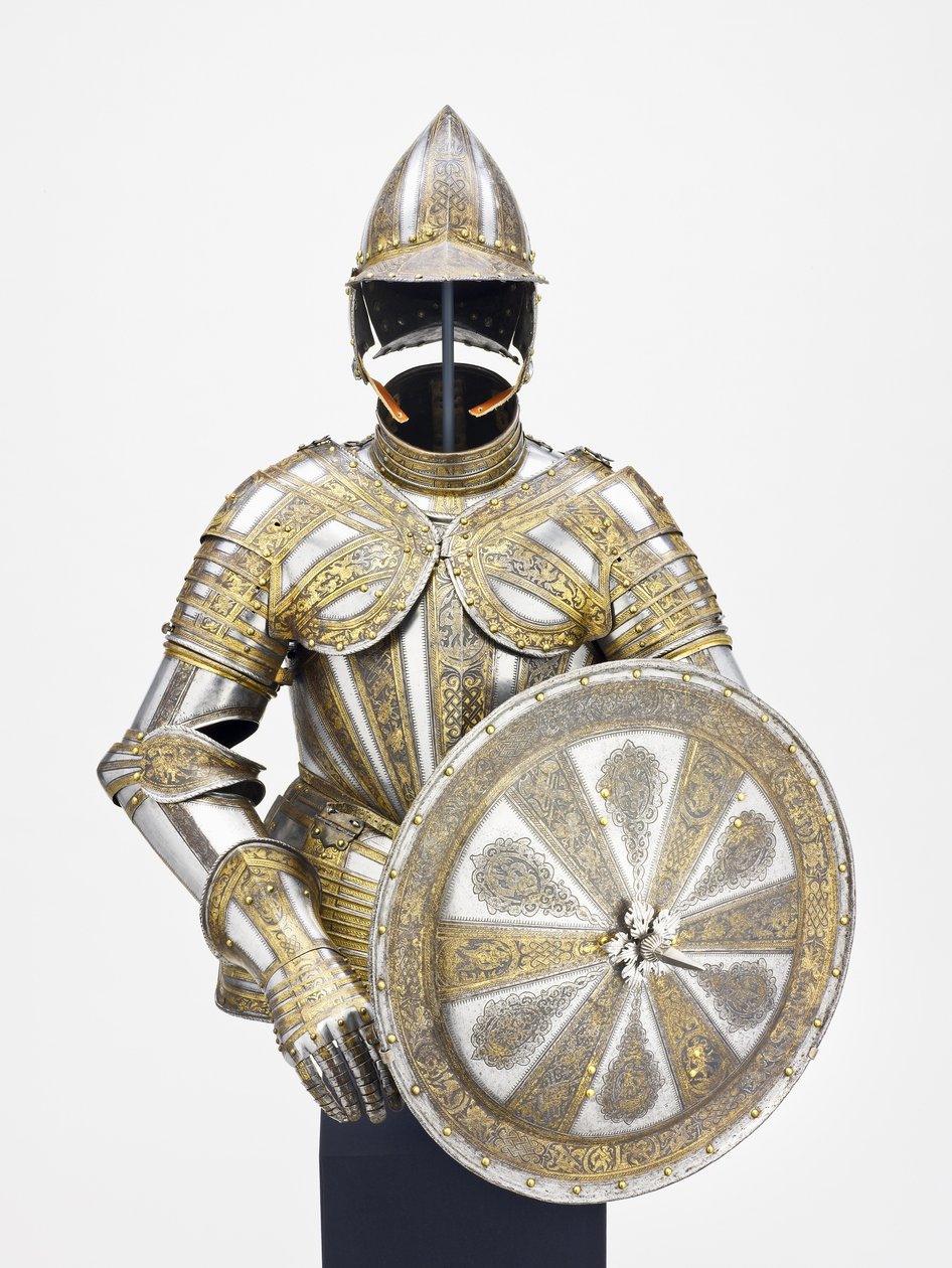 Halvpanser og mål til tjeneste til fods, ca. 1600 af Master of the sign of the