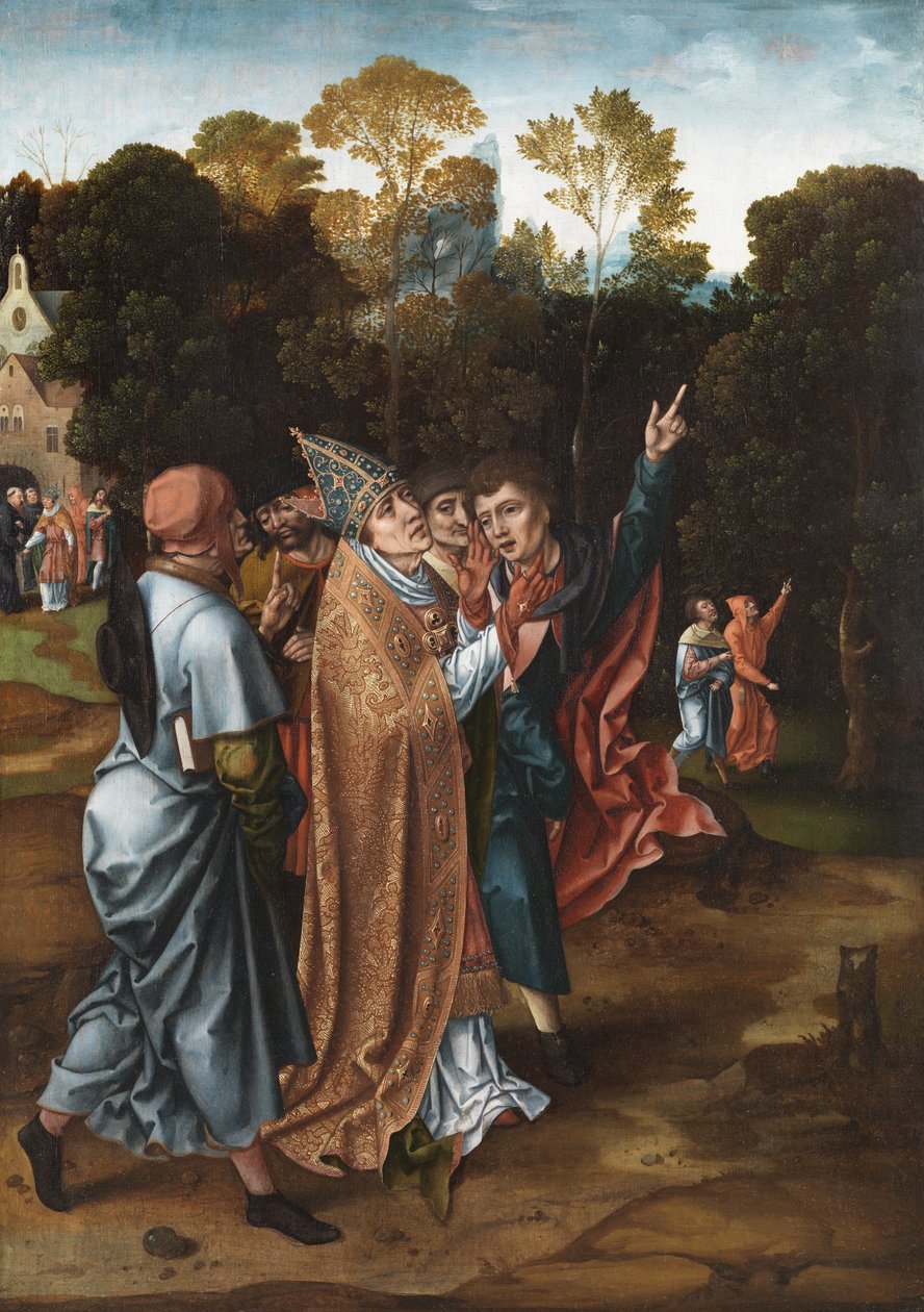 Biskoppens syn, c.1510-20 af Master of the von Groote Adoration
