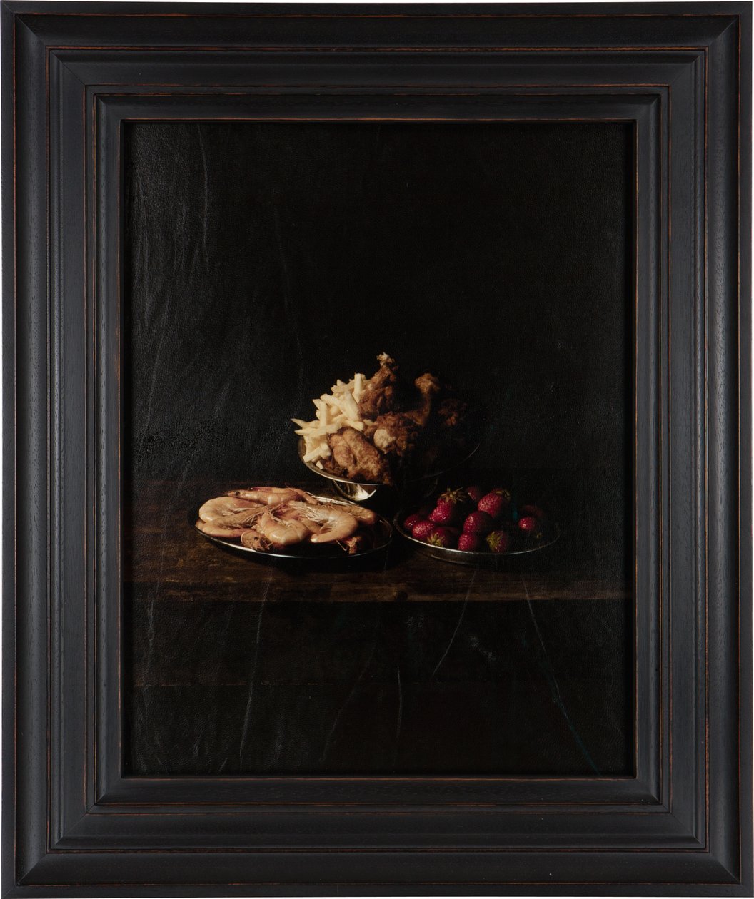 Sidste måltid på dødsgangen, John Wayne Gacy, 2012 (Digital Transfer print på gedeskindspergament) af Mat Collishaw