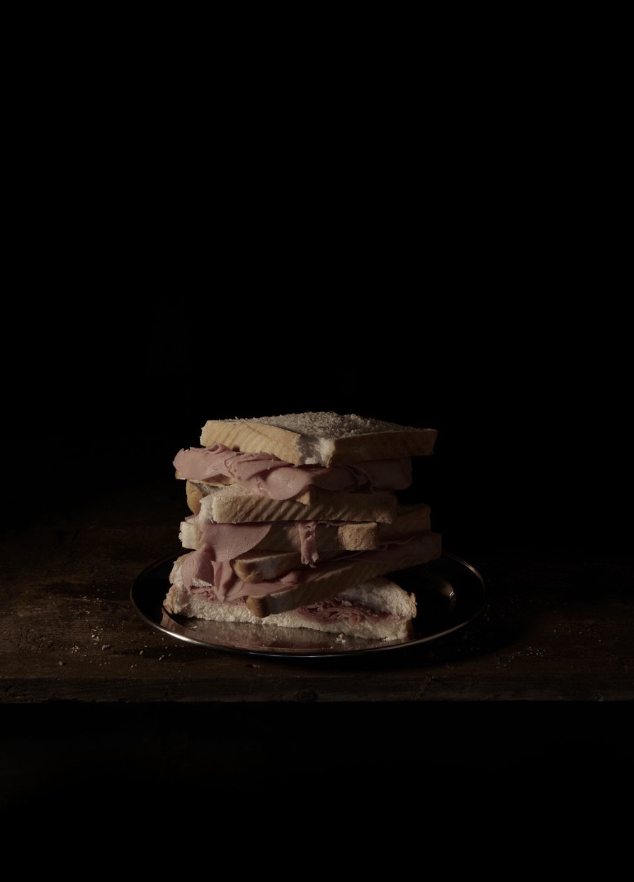 Sidste måltid på dødsgangen, Texas; Bernard Amos, 2011 (C-type fotografi) af Mat Collishaw