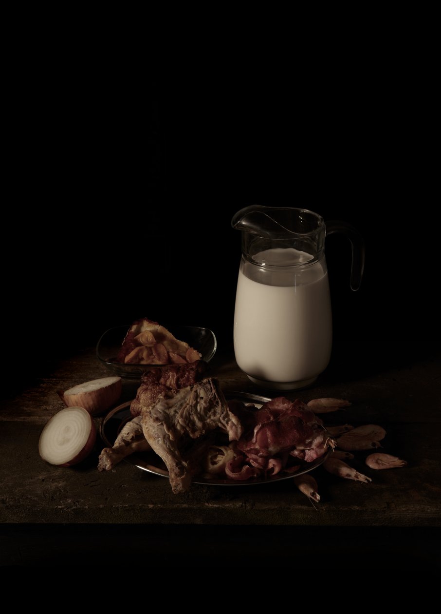 Sidste måltid på dødsgangen, Texas; Sammie Felde Junior, 2011 (C-type fotografi) af Mat Collishaw