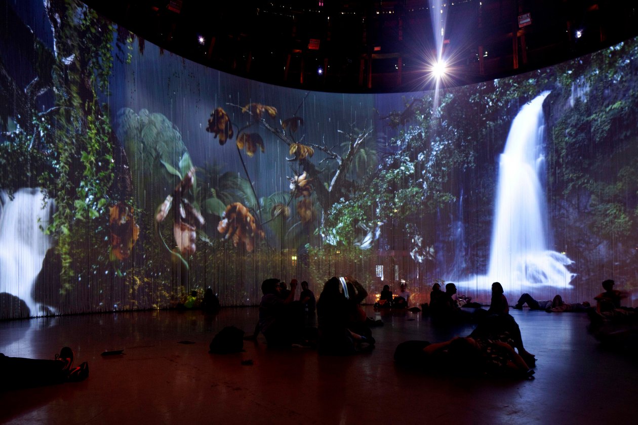 Sordid Earth, 2011 (Videoinstallation, harddisk, silikone, stål) af Mat Collishaw